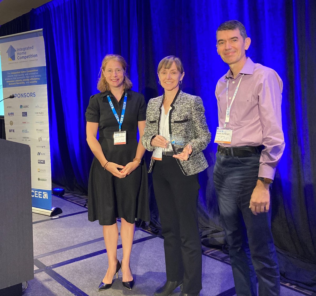 Excited at Harvest's win at this year's CEE Integrated Home Competition, celebrating connected comfortable home solutions, and Harvest's load shifting and energy saving performance. Thanks for a great event #CEE!
