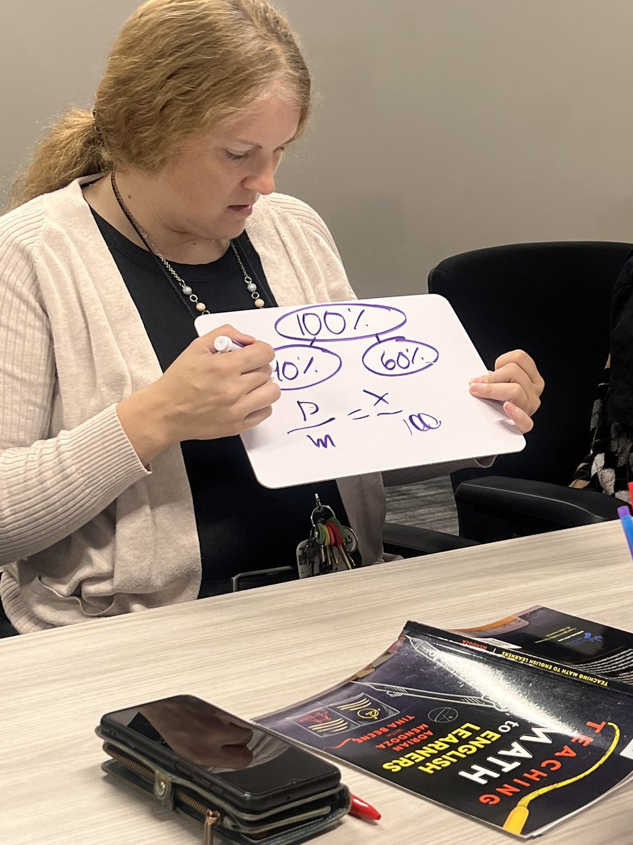 lesliserrano28's tweet photo. Have I mentioned how hard my teachers have been working in PLC?! Teaching Math to English Lerners by @adrianmendozaed book study has been AMAZING! Teachers are modeling the different topics/strategies and how they can implement it in their classroom &amp; @EllevationEd Activities https://t.co/YO9tgJZPom