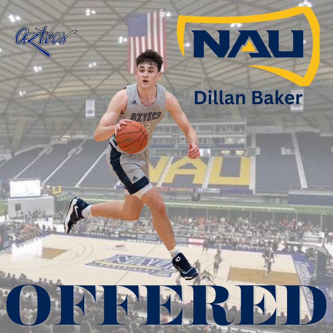 Pima College Men's Basketball (@pimamens_bball) on Twitter photo Congratulations to Dillan Baker for picking up his first offer to Northern Arizona University.
<a href="/DillanBaker4/">Dillan Baker</a>
<a href="/PeabodyBrian/">Brian Peabody</a>
<a href="/NAUBasketball/">NAU Men's Basketball</a>
#AztecTough Congratulations to Dillan Baker for picking up his first offer to Northern Arizona University.
<a href="/DillanBaker4/">Dillan Baker</a>
<a href="/PeabodyBrian/">Brian Peabody</a>
<a href="/NAUBasketball/">NAU Men's Basketball</a>
#AztecTough