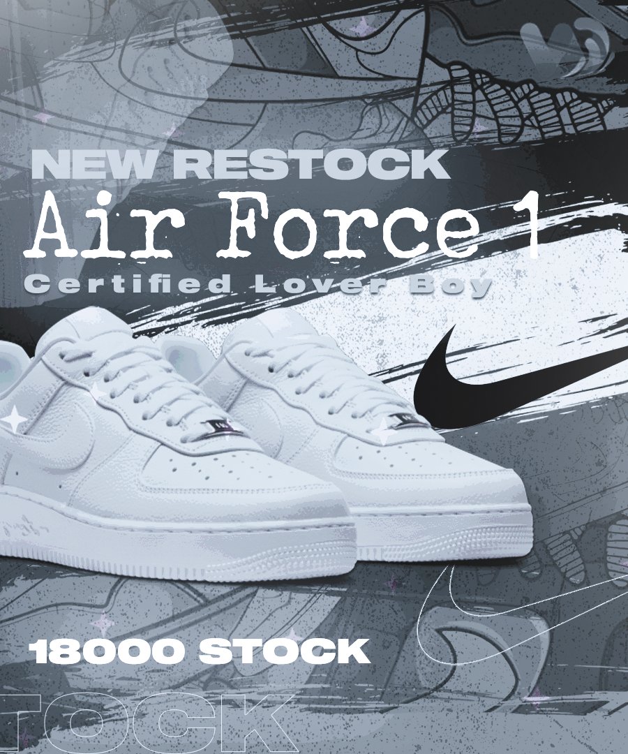 Nike Air Force 1 Certified Lover Boy is restocking soon with 18k stock!

Join us now whop.com/warriorpings