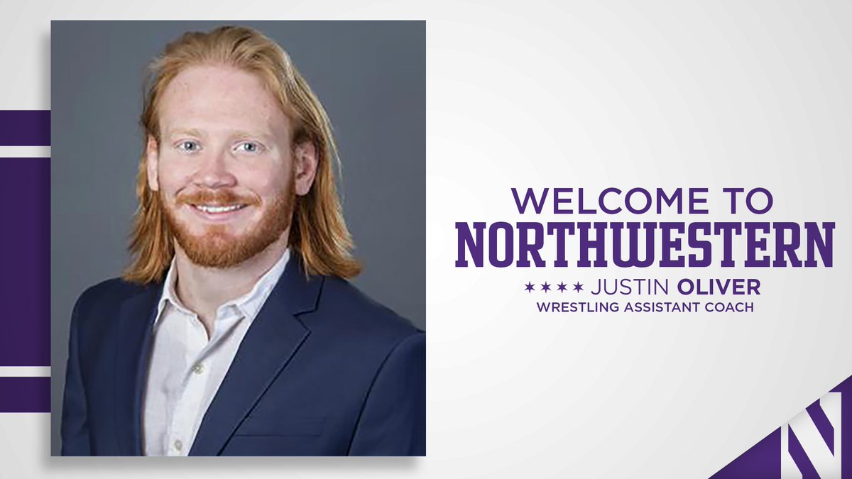 Thrilled to announce assistant coach Justin Oliver (<a href="/J_OliverIX/">Justin⚡️Oliver</a>) as the newest member of the Wildcat family!  

📰 bit.ly/NUWelcomeOliver

#GoCats | <a href="/B1GWrestling/">Big Ten Wrestling</a>