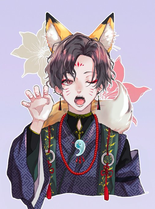 「earrings fox boy」 illustration images(Latest)