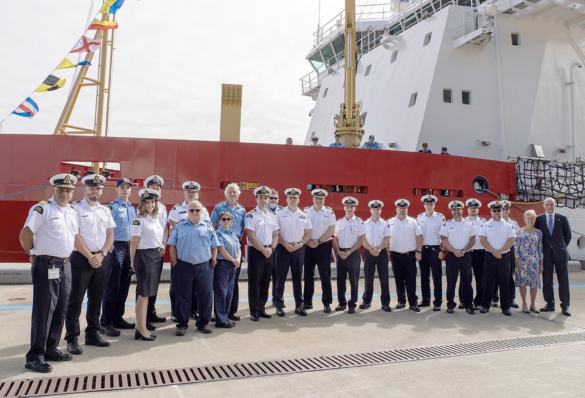CoastGuardCAN's tweet photo. Earlier this week, we officially welcomed the CCGS #VincentMassey into our fleet!
This medium icebreaker provides #Icebreaking services on the St. Lawrence River, Gulf and the Atlantic region. It’s also equipped to support #EnvironmentalResponse and #SearchAndRescue operations. https://t.co/k9qzUgGzMO
