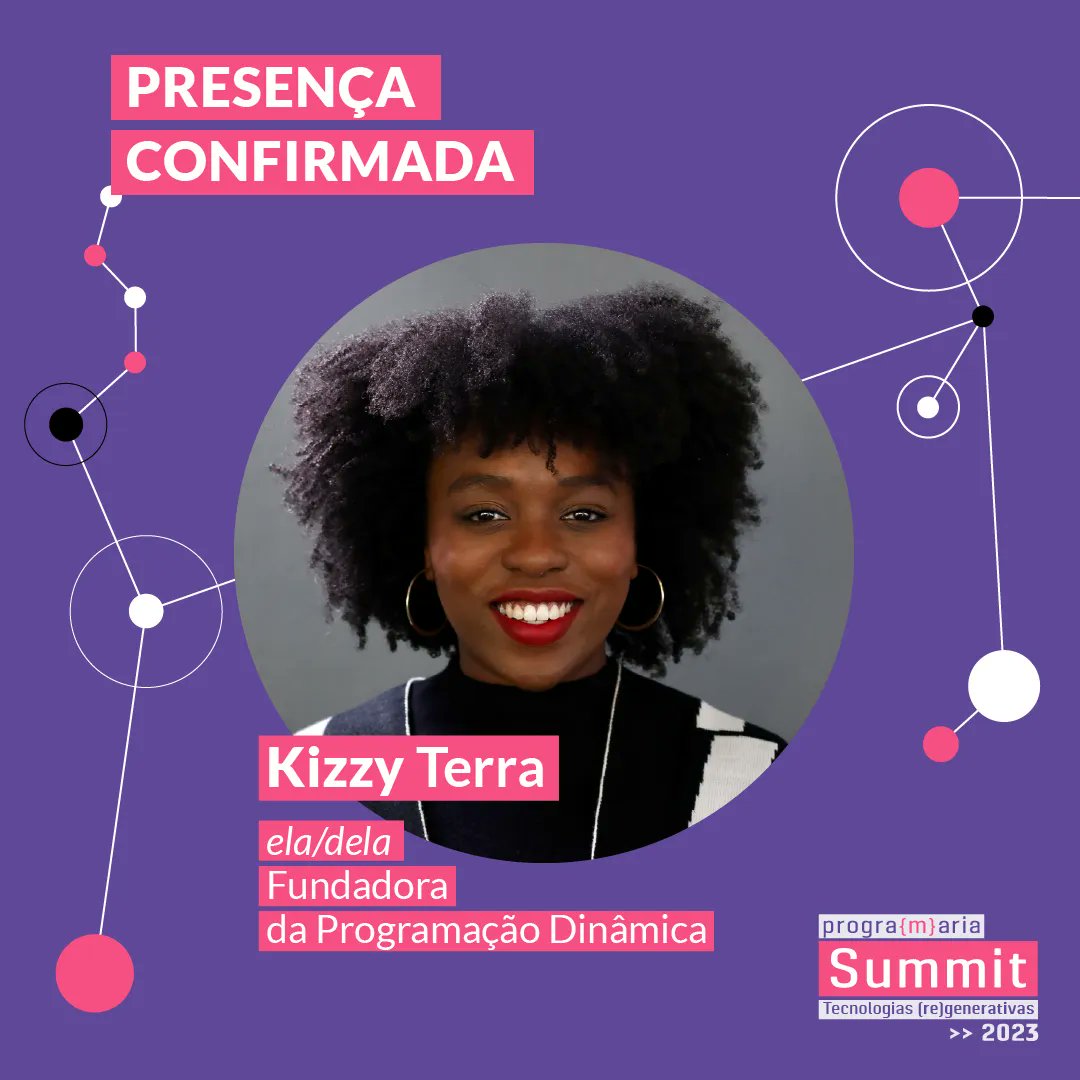 programaria's tweet image. Com muita felicidade anunciamos mais uma confirmade 🤩 Olha quem também estará no #PrograMariaSummit2023 ✨📲 Garanta seu ingresso gratuito no link buff.ly/3YbonO9