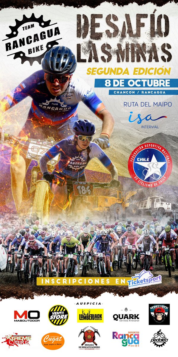 Hoy en reunión con el Alcalde de Rancagua <a href="/alcaldejrgodoy/">Juan Ramón Godoy</a>  <a href="/rguamasdeporte/">Rancagua más Deporte</a> y <a href="/gayoso_fred/">@fred_gayoso</a> agradecemos el apoyo y compromiso para con nuestra carrera Desafío las Minas Chancon 2023 .<a href="/capocele/">ℝ𝔸ℕℂ𝔸𝔾Ü𝕀ℕ𝕆 ℂ𝕆ℕ𝔼ℂ𝕋𝔸𝔻𝕆</a> <a href="/ultimahoracl/">UltimaHora.cl</a> <a href="/Rlibertador6/">Radio el Libertador Rancagua</a> <a href="/elcachapoal/">El Cachapoal.cl</a> <a href="/SEXTAVISIONTVI/">Sextavisión Canal 7 TV</a> <a href="/tvohiggins_/">TV O'HIGGINS</a> <a href="/elrancaguino/">Diario El Rancagüino</a>