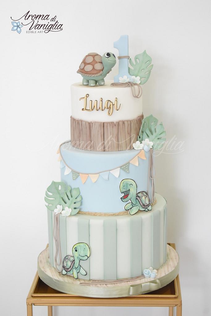 Alice in Wonderland baby shower cake - Decorated Cake by - CakesDecor