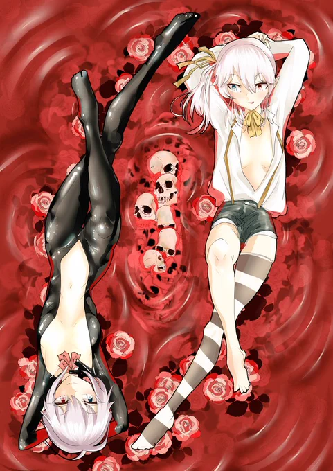 【morbid crimson nightmare】 #イラスト  #うちの子 