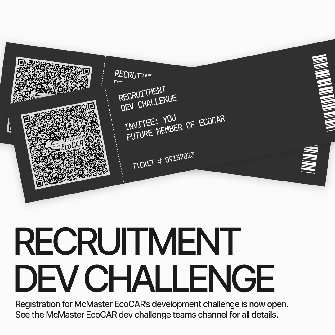 The time has finally come! The dev challenge is now up; use this code to access it upon scanning the QR code: 86pa9qd​ We can't wait to see the amazing work you will do! #MacEcoCAR #DevChallenge