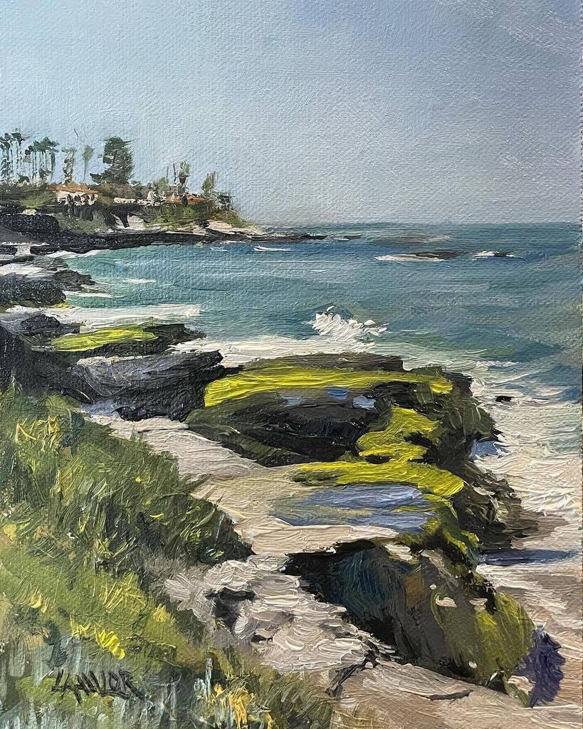 Amwomenartists's tweet image. 🖼️ @meganglawlor 
#NewWorksWednesday

‘Playa Del Norte'
7 x 5

#smallworks #newworks #pleinair #lajolla #california #windansea #playadelnorte #landscapepainting #seascape #painting #pacificocean @pleinairmag @pleinairsalon #pleinairpainting @rosemarybrus… instagr.am/p/CxJBZjFLAQt/