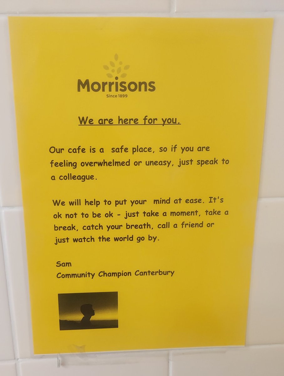 TeddzBared's tweet photo. @Morrisons I saw this in your Canterbury branch and it made me happy ♡ I wish more stores would encourage #safespace for our communities. Sam, whoever uou are, you're doing a fantastic service for us all ☮️💖🦚 https://t.co/WN0VGaB9OM
