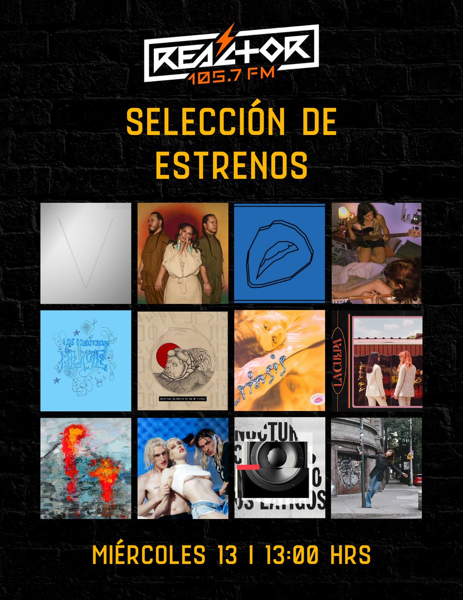 Ya está lista nuestra #SelecciónDeEstrenos con mucha novedad que no se pueden perder por nada del mundo. 

Sintonicen todo justo cuando el reloj marque las 13 horas 🆕😀