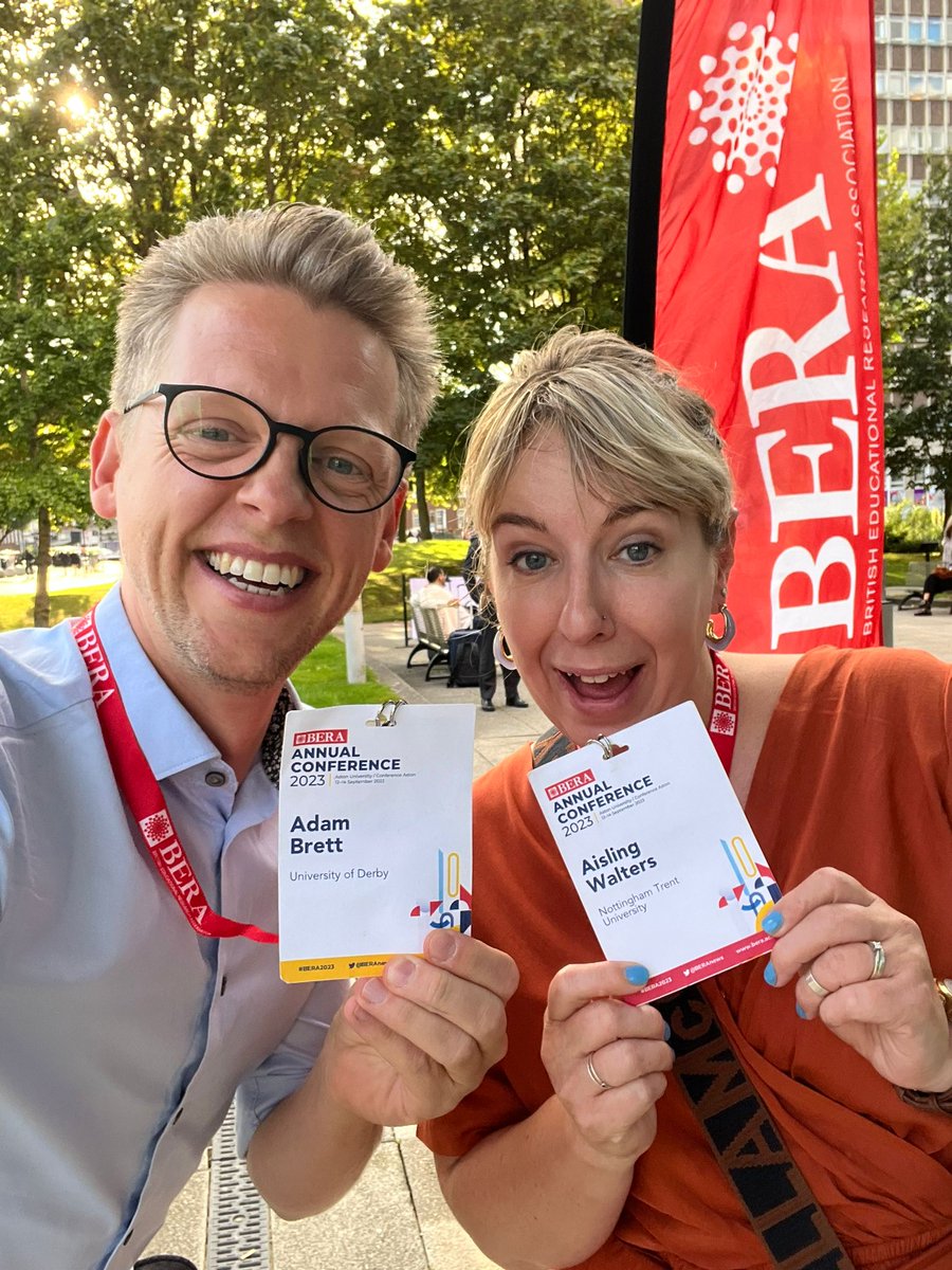 #BERA2023 Thank you for being such a great BERA buddy @DrAdamBrett! @BERANews