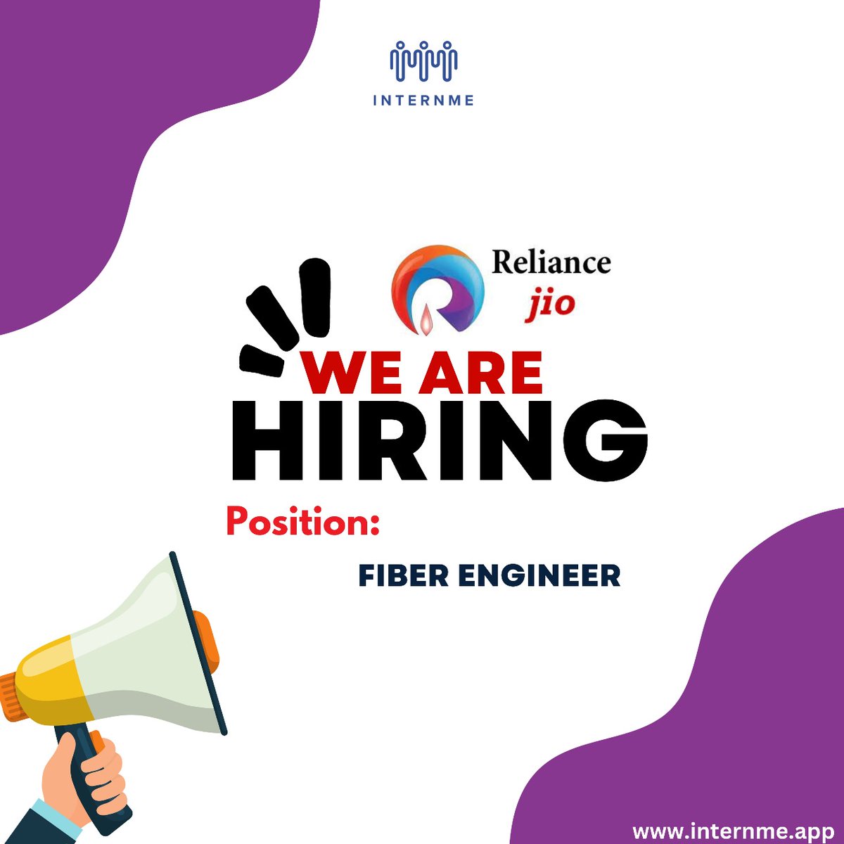 internme_intern's tweet image. Exciting opportunity for fiber engineering enthusiasts! Join our team. Learn more at internme.app.
jobopportunities #fiberengineering #joinourteam #hiringnow #careeropportunities #engineeringjobs