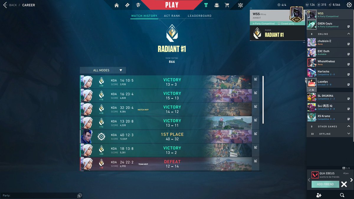 bueno llegue top 1 <a href="/Ceyic_/">Ceyic</a>  igl de los 2 ultimos games boa + @Harlocksz