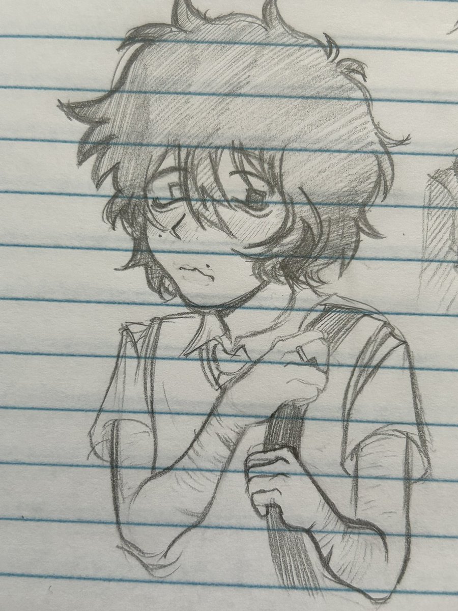 necroseall's tweet photo. I was drawing in class today almost cried tbh but that’s okay cuz I drew Mika out of it https://t.co/Z6nBrRErZu