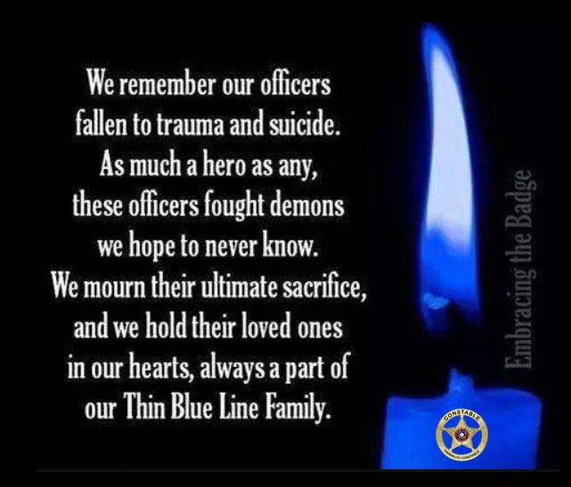 Pct4Constable's tweet photo. BREAKING THE SILENCE: SUICIDE PREVENTION IN LAW ENFORCEMENT

FELLOW OFFICERS: Police officers are at a higher risk for suicide than the general population. Always make sure you are taking time for yourself.

It is okay to not be okay! https://t.co/XnKslknFYr