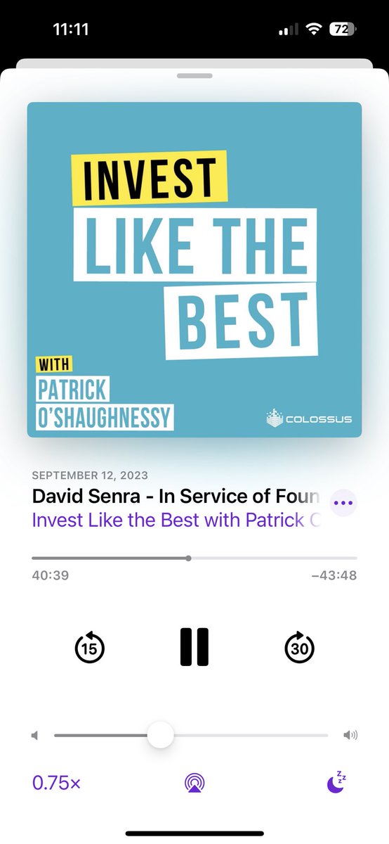 ⁦<a href="/FoundersPodcast/">David Senra</a>⁩ so dense youve got to listen at 3/4 speed!