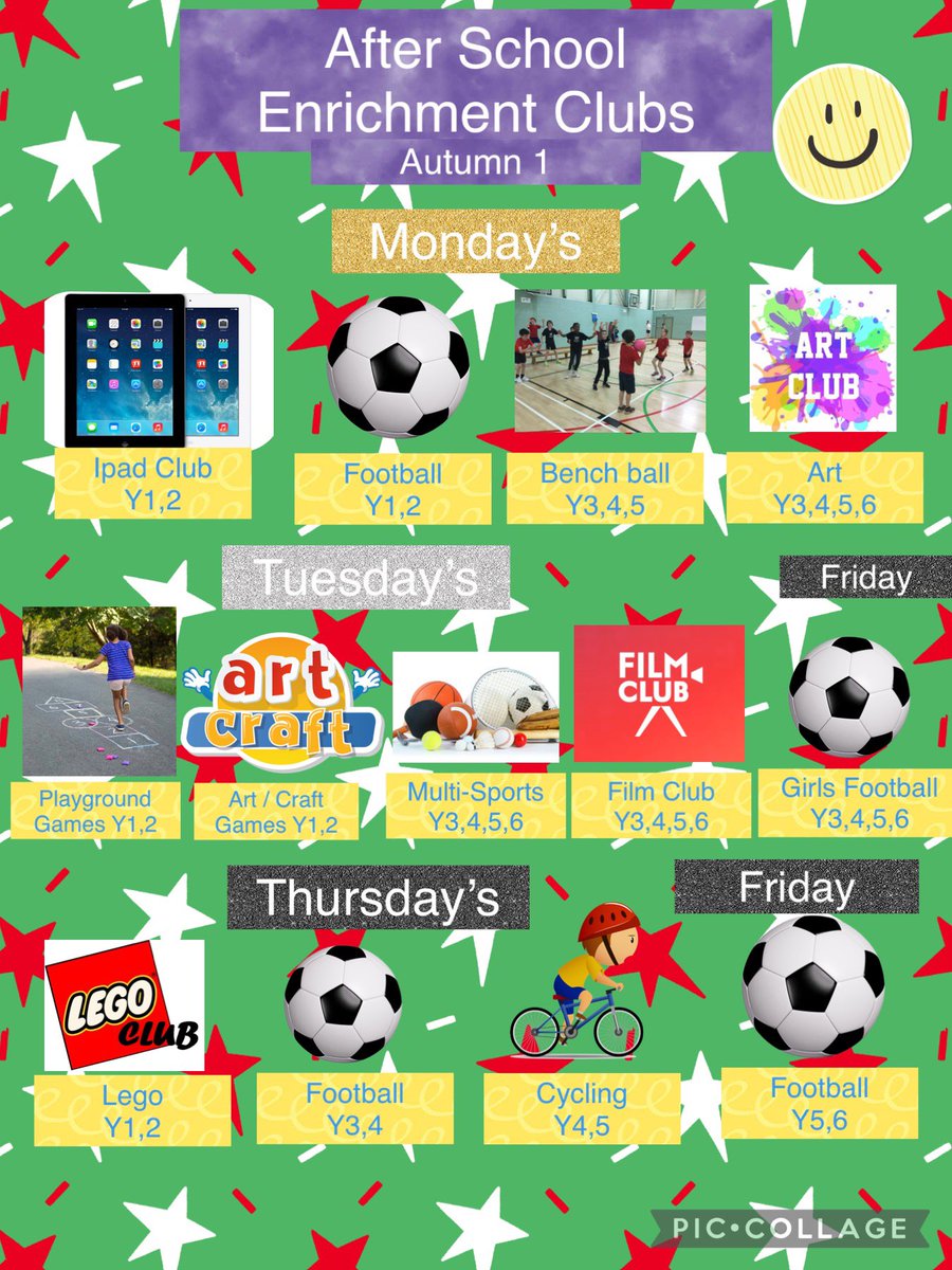 Enrolment for our After School  Enrichment clubs for Autumn 1 closes on Friday 15th September 2023. <a href="/RedesdalePrim/">Redesdale Primary</a> #RedesdalePE