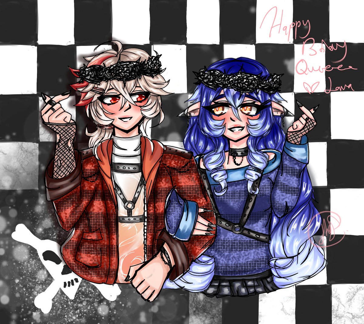 JavaDreamscapes's tweet image. Birthday Commission
#GenshinImpact #shipping #friendship #emo #anime #soft #kazulay or #layzuha #Layla #kazuhafanart