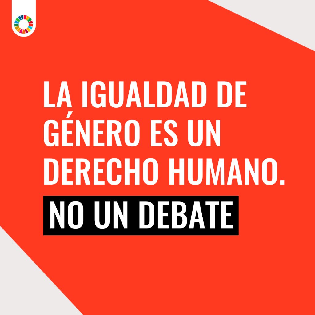 #ActúaAhora ¡Avancemos hacia la igualdad de género!

#ODS #GeneraciónIgualdad #UNGA