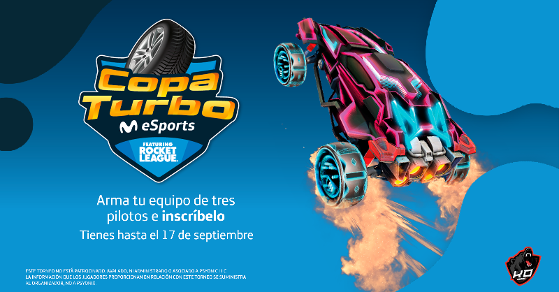 MovistarVe's tweet photo. Demuestra tus habilidades en la #CopaTurbo Movistar eSport #RocketLeague⚽🎮
Tienes hasta el 17 de septiembre para inscribir a tu equipo.

¡El campo te espera!