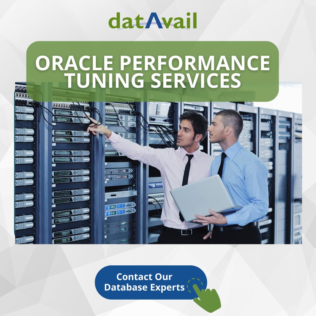 datavail's tweet image. Are you struggling with #database bottlenecks and slowdowns? Dive into our #OraclePerformanceTuning services to eliminate performance hurdles and streamline #DatabaseOperations. Start your journey towards a smoother database experience today: bit.ly/45UBuGj
#oracle