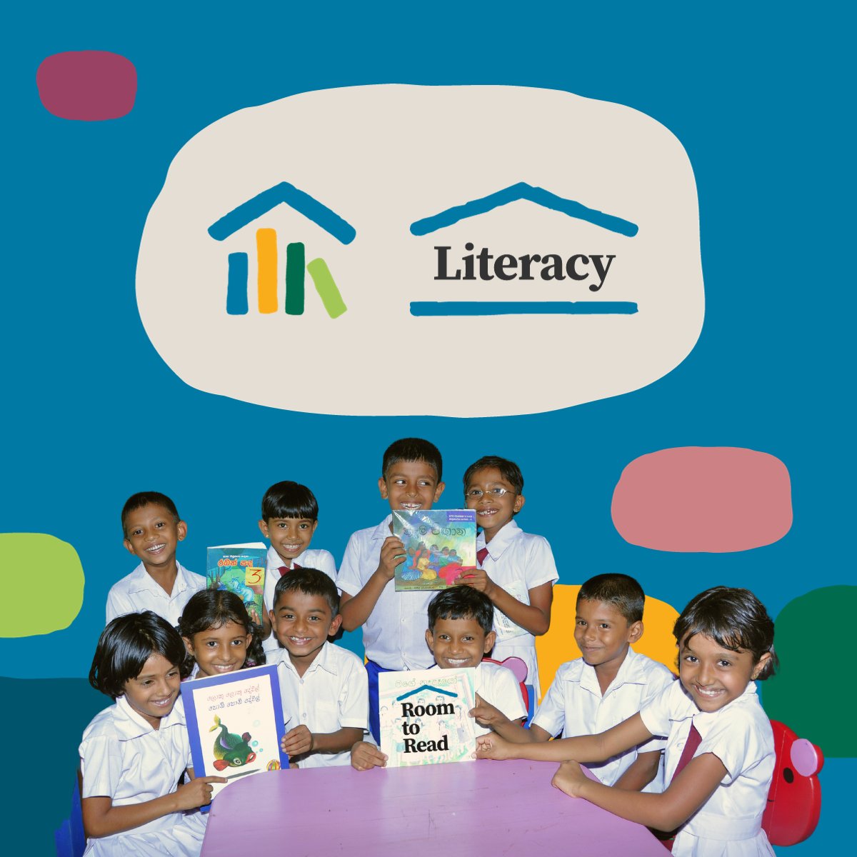 RoomtoRead's tweet photo. #ICYMI our visual identity previously centered around literacy. With our refresh, we’re still maintaining the parts of the Room to Read brand that our international community knows and loves while also adding to our visual repertoire: https://t.co/nWnFmKzjwh https://t.co/zfer3kaYX4