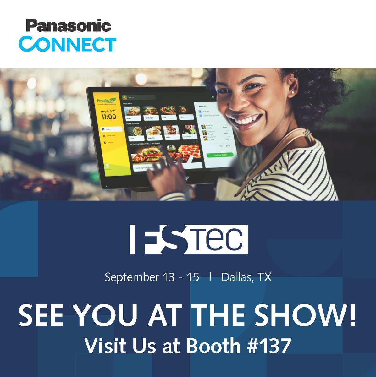 Looking for a reliable Point-of-Sale solution?

Check out the versatile and durable Stingray® Point of Sale Terminals and Self-Serve Kiosks. 
Visit #PanasonicConnect at #FSTEC - Booth 137. 

#restaurant #technology #POS #Kiosks #qsr  #fastcasuals