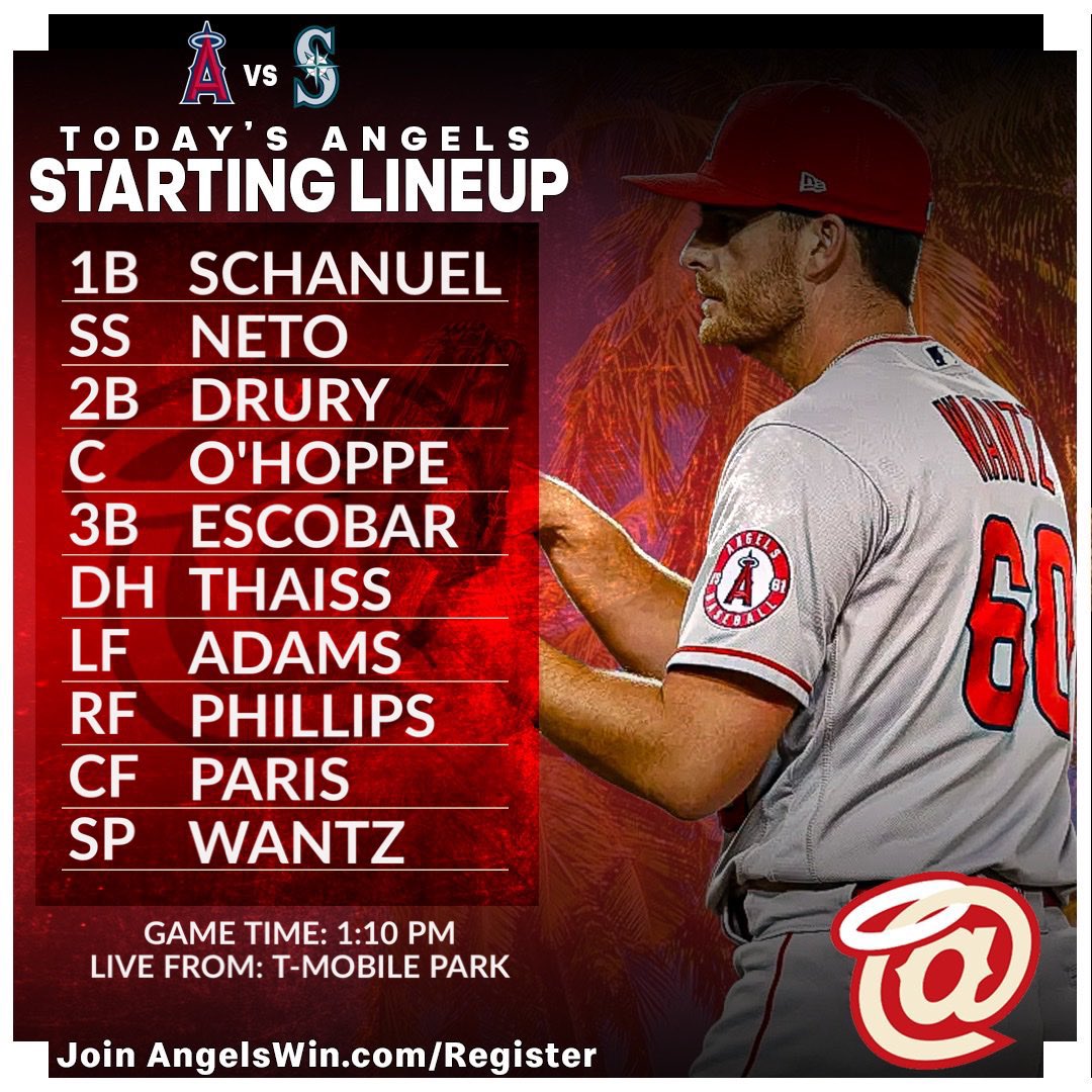 AngelsWin's tweet photo. Today’s Angels Lineup. Bullpen Day! #GoHalos https://t.co/PJymYlzQGu