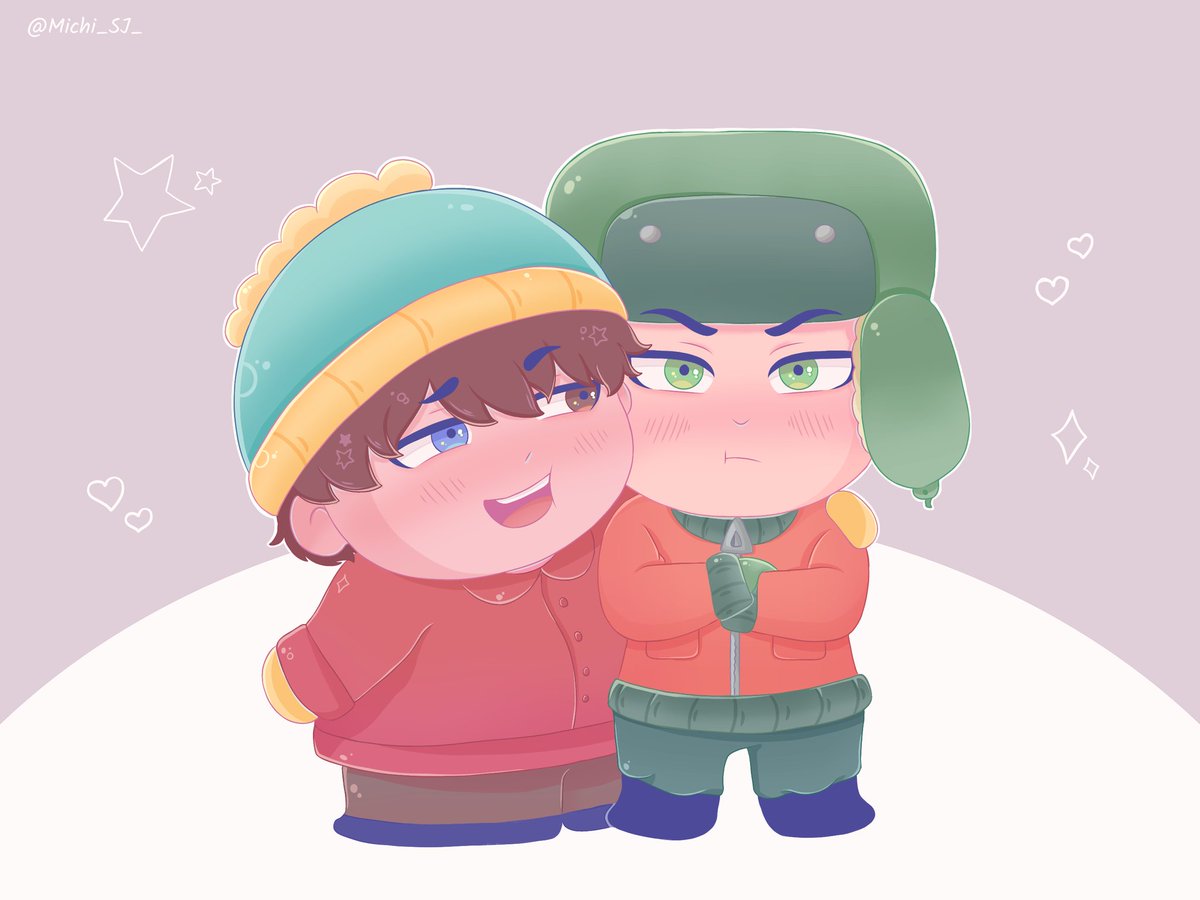 Los Kyman 🫶🐊.

#kyman #cartyle #kylexcartman #cartmanxkyle #southparkfanart