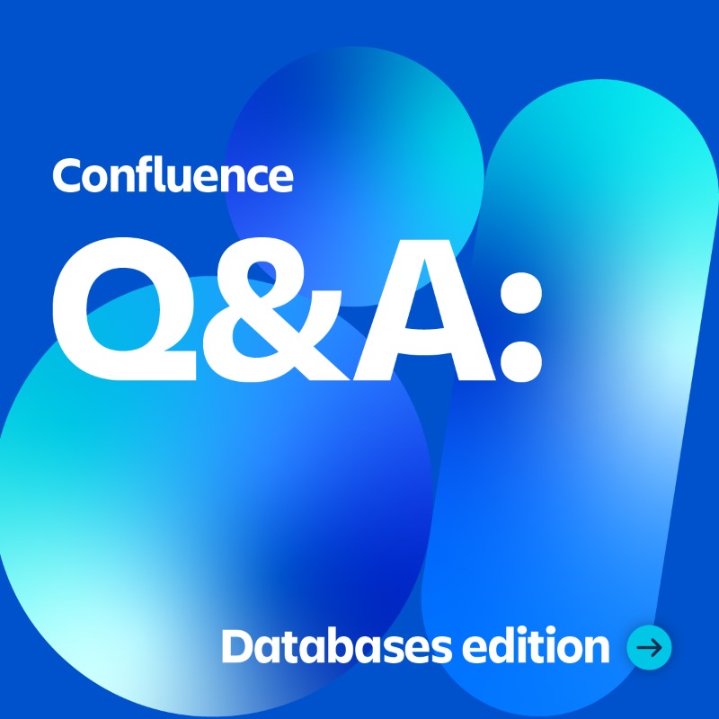 Confluence's tweet photo. You: I love word docs!

Us: 🙂🫴 *Confluence*

You: And spreadsheets!

Us: 🙂🫴 *Databases*

You: Heck yeah! 👏

Databases are coming soon! Learn more: https://t.co/U41bPe1IWU