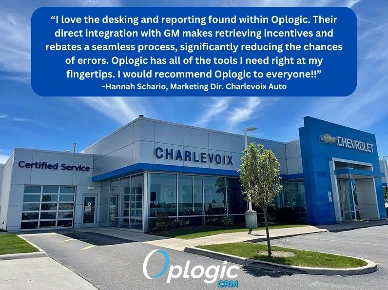 Moving your customers from handshake to delivery faster, Oplogic's desking is second to none in automotive, but don't just take our word for it! 

Schedule your Oplogic demo today and see what the future of automotive looks like! bit.ly/43Wo5g7