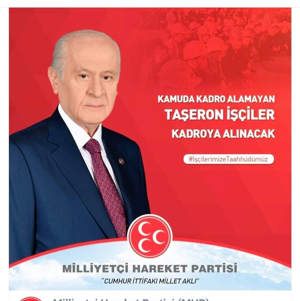 Okay61446944's tweet photo. TaşeronaYalan Söylediniz

Bizler 2017 yılında çıkarılan 696 sayılı KHK ile Kapsamdışında bırakılan KAMUDA KADRO ALAMAYAN TAŞERON IŞÇILERİZ. 

Taşerona Söz Verdiniz.
@dbdevletbahceli @M_Levent_Bulbul 
@MHP_Bilgi https://t.co/vq0nOgcVjU