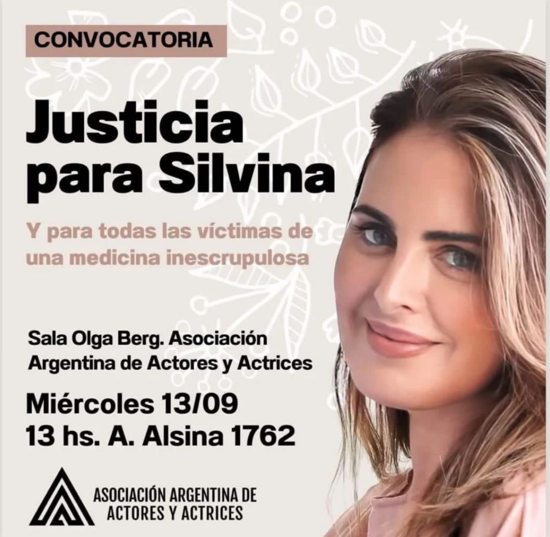 No se presentaron actores en la convocatoria hecha en La Asociación de Actores para pedir Justicia por #SilvinaLuna

El único fue Aníbal Pachano.