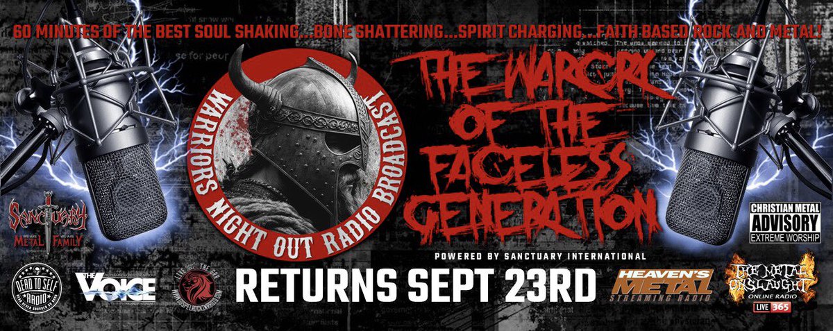 wnorocks's tweet photo. New broadcast schedule forthcoming to kick off our fall season starting September 23… Please spread the word… Excited to be back on the air! #WNORocks #WeAreMetalWeAreFamily #HardRock #HeavyMetal https://t.co/lTJD2cYTFq