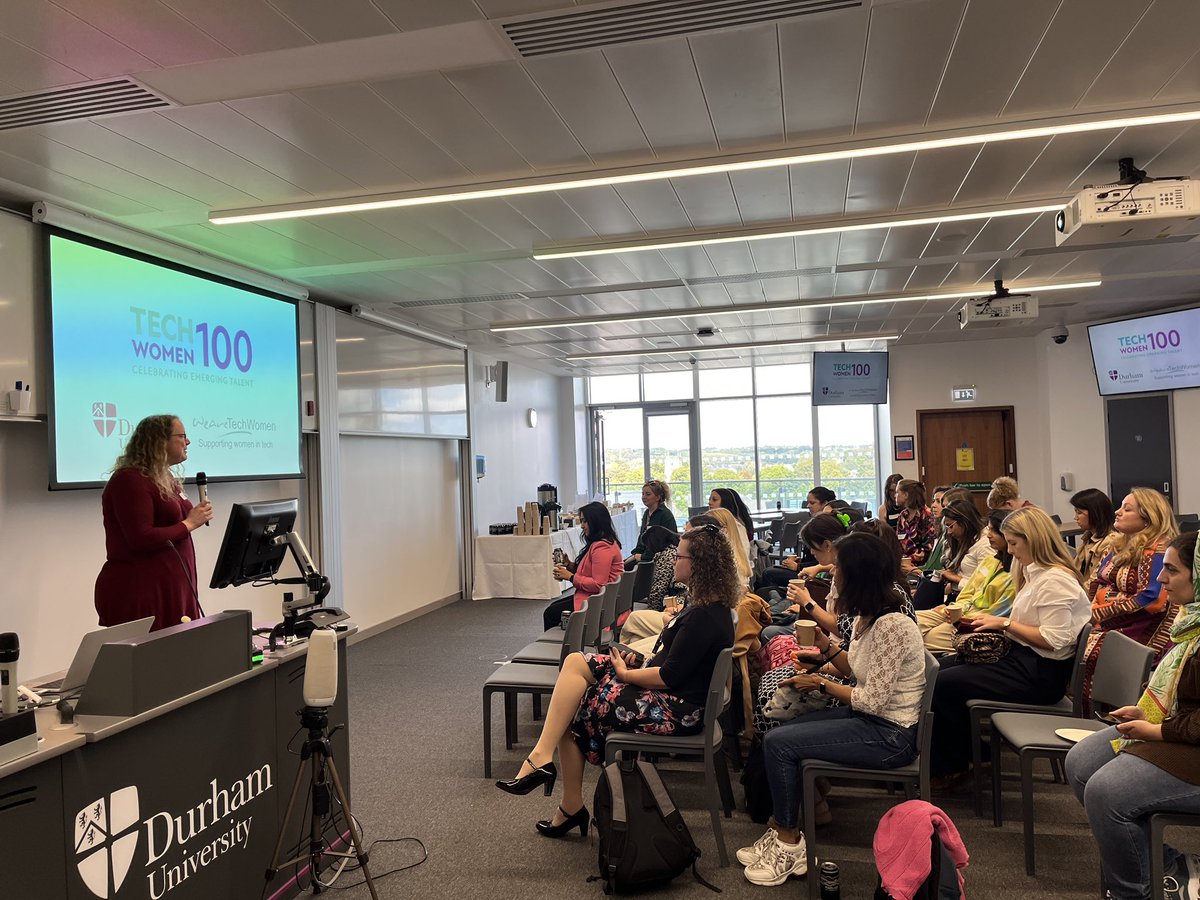 What an absolute pleasure to host <a href="/WeAreTechWomen/">WeAreTechWomen</a> knowledge sharing day <a href="/durham_uni/">Durham University</a> @comp_sci_durham today and thanks so much to everyone involved in making it a success 💜🙌🏽💃🏽🎉