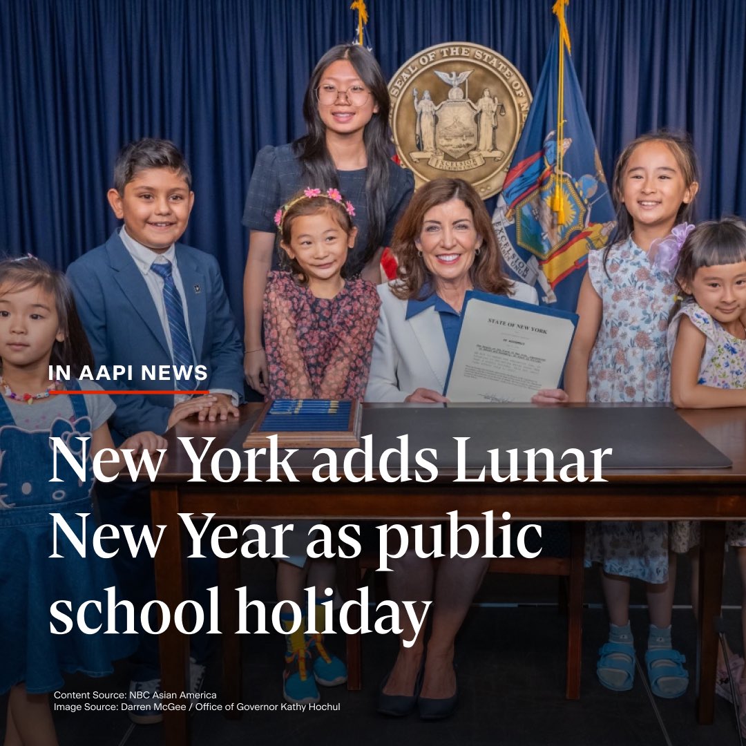 Following legislation signed by Gov. Kathy Hochul, Lunar New Year will now be observed in all public schools in the state of New York.