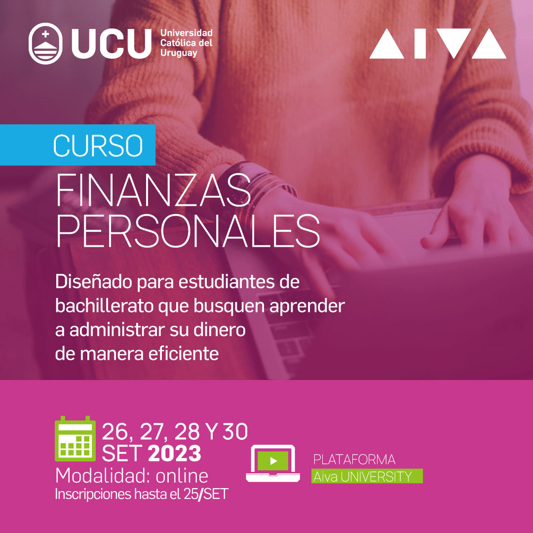 empresasucu's tweet photo. 🔜Se viene una nueva edición del Curso de Finanzas Personales 💰 para estudiantes de Bachillerato que realizamos junto a  AIVA University. 

🗓️Del 26 al 30/9 

Te inscribís acá hasta el 25/9➡️https://t.co/rynN4hjiBS https://t.co/qD0ppOtFMT