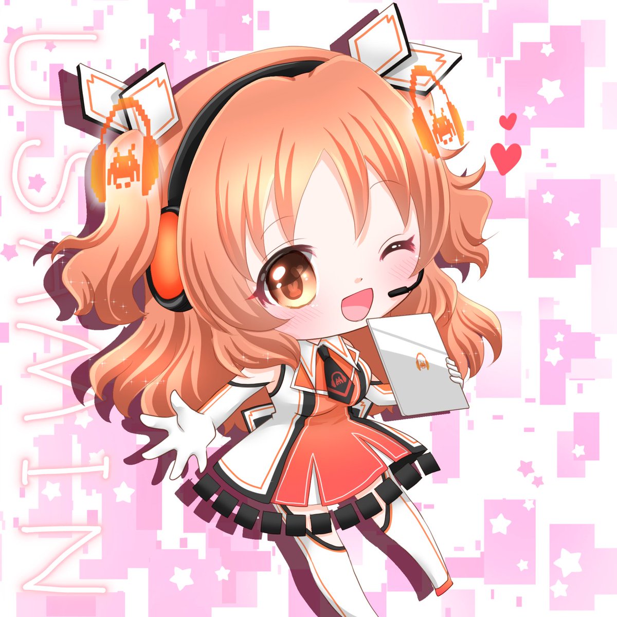 prosemfp's tweet image. i did my first Skeb request!!! it&apos;s an usamin navigator!! it is by tenma miu (天舞美羽). 
too cute! 🥰the outfit fits her perfectly. thank you so much!!
