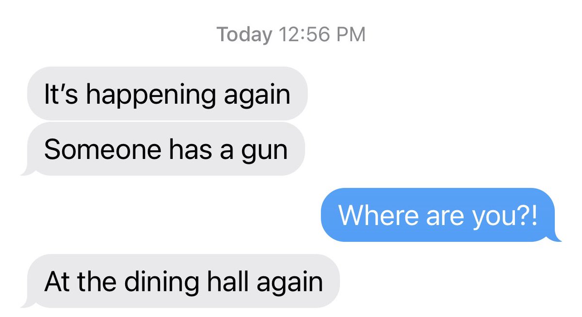 My son, a freshman at #UNC, was in his second lockdown today since beginning his college education. It doesn’t have to be this way. It shouldn’t be this way. My heart breaks for him and every other student who has grown up in the #LockdownGeneration. 💔 #Enough #EndGunViolence