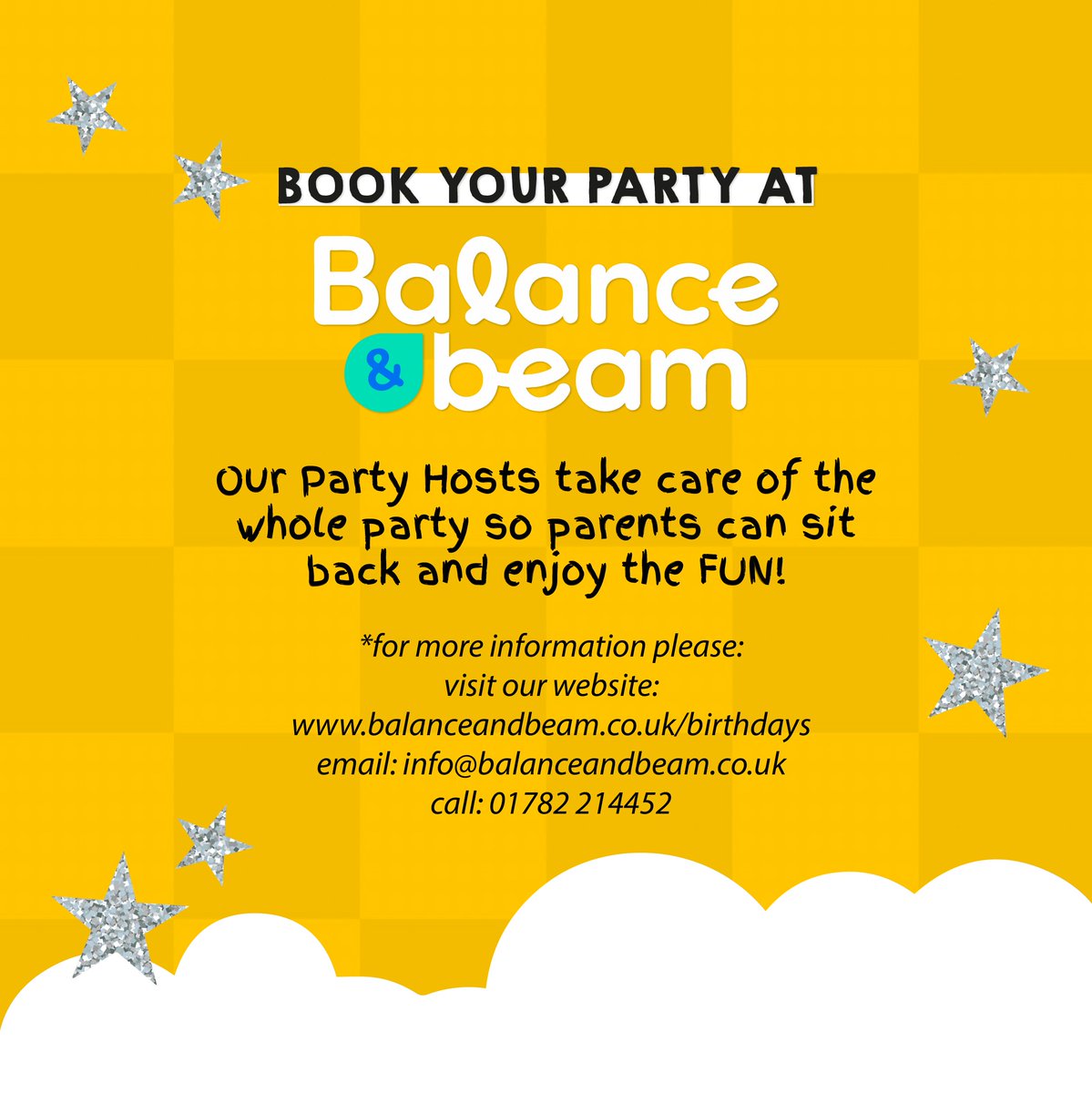 Whether it's their first try at gymnastics or you could have a household of budding Olympians, the key to our parties is FUN! Parties are for children of all ages in our custom designed, bright and colourful gym.

To view our party packages visit balanceandbeam.co.uk/birthdays

#party
