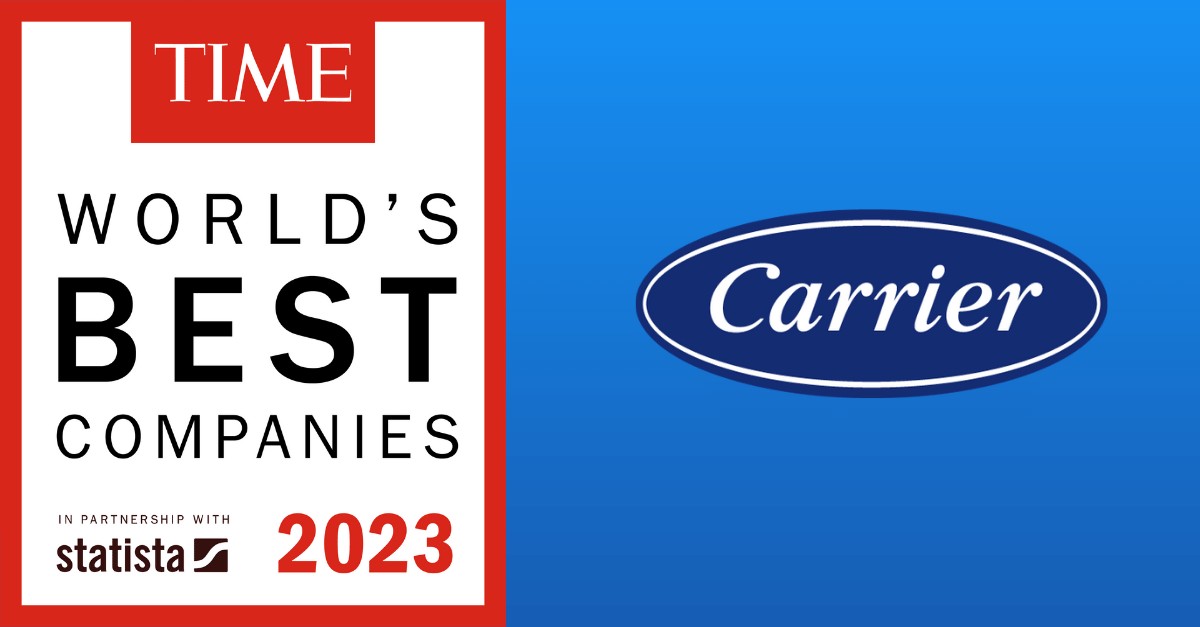 CarrierAtHome's tweet photo. We’re proud to be named a TIME World's Best Company! Carrier’s inclusion is a testament to our commitment to being an employer of choice for world-class talent and helping to solve complex challenges facing the planet, people and communities. Learn more: https://t.co/yuWybVp6Oq https://t.co/qaoq3gpavc