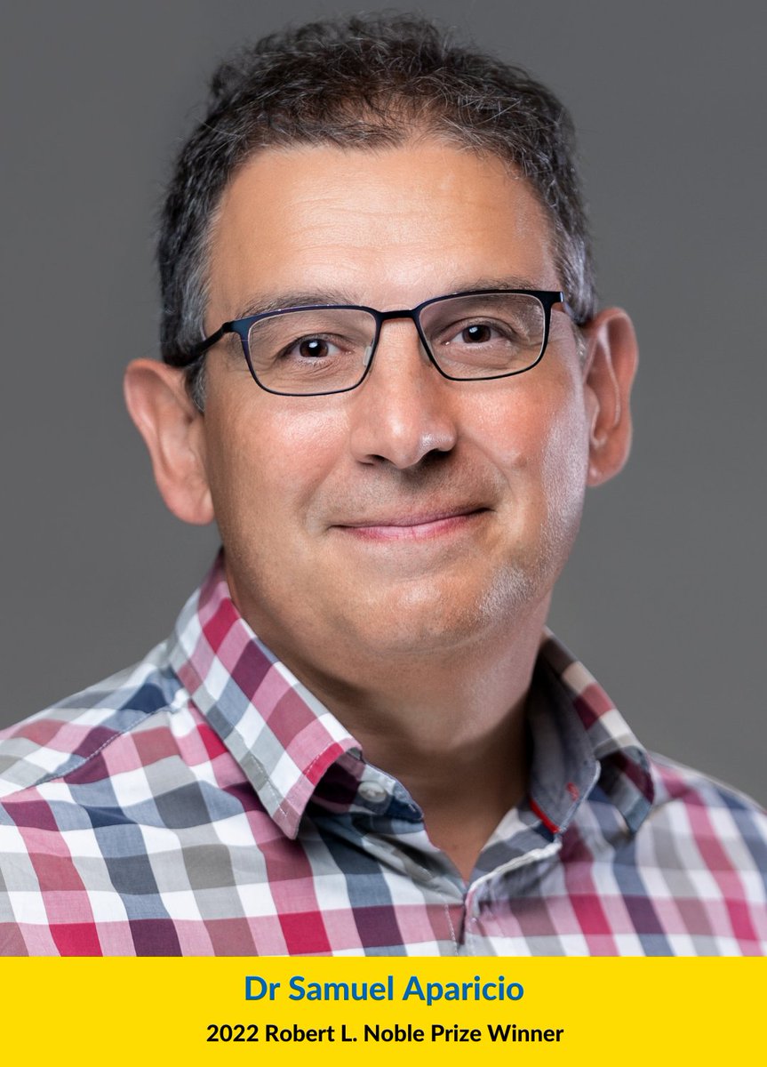Research at Canadian Cancer Society (@ccsresearch) on Twitter photo Congratulations to Dr Samuel Aparicio (<a href="/sajraparicio/">Samuel Aparicio</a>), winner of the <a href="/cancersociety/">Canadian Cancer Society</a> Robert L. Noble Prize!
This award is given to a researcher for their outstanding achievements in basic biomedical cancer research. Congratulations to Dr Samuel Aparicio (<a href="/sajraparicio/">Samuel Aparicio</a>), winner of the <a href="/cancersociety/">Canadian Cancer Society</a> Robert L. Noble Prize!
This award is given to a researcher for their outstanding achievements in basic biomedical cancer research.