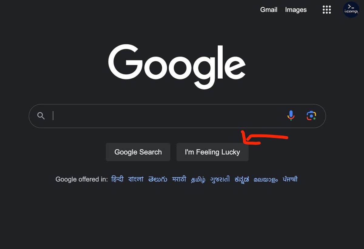 icamp's tweet photo. Hey #Googlers 
How many times did you use this button? 

Let’s be serious! 

Do you know about what’s this “I’m feeling lucky” button ? https://t.co/CYnopVyjBc