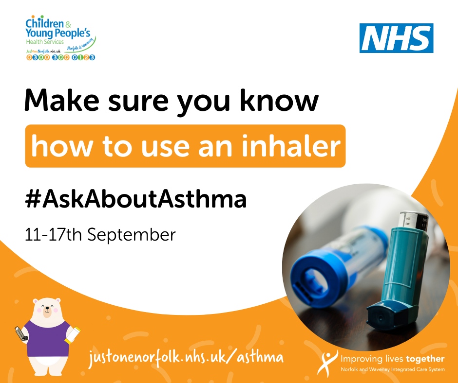 NorfolkCYP's tweet photo. For more advice on using an inhaler and other useful information on asthma, please visit - https://t.co/giAfNxZ0sI
#AskAboutAsthma #UsingAnInhaler #PreventerInhaler https://t.co/cdXPx2nY8J