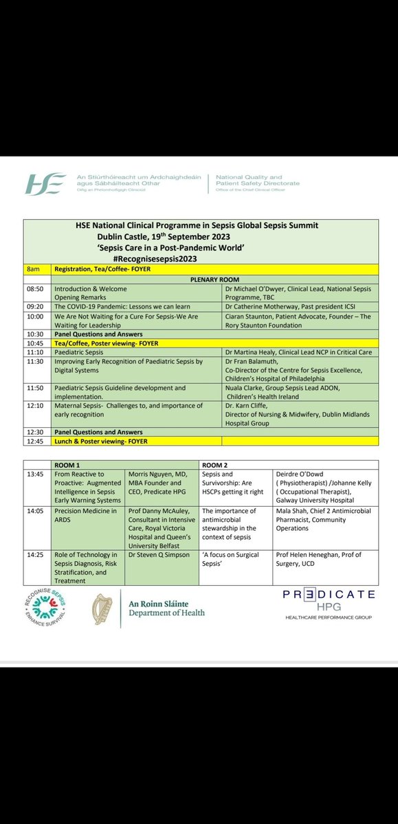 Johanne Kelly (@johannekelly16) on Twitter photo #WorldSepsisDay and with less than a week to go to the Global Sepsis Summit. Looking forward to presenting with my colleague <a href="/d_o_dowd/">Deirdre O’Dowd</a> on Sepsis and Survivorship!
<a href="/GUH_ICU_Anaesth/">GUH-ICU&Anaesthesia</a> <a href="/IrishSepsis/">Irish Sepsis Foundation</a> <a href="/WorldSepsisDay/">World Sepsis Day</a> <a href="/AOTInews/">Association of Occupational Therapists of Ireland</a> <a href="/iscp_pd/">Professional Development @ ISCP</a> <a href="/WeHSCPs/">National HSCP Office, HSE</a> #WorldSepsisDay and with less than a week to go to the Global Sepsis Summit. Looking forward to presenting with my colleague <a href="/d_o_dowd/">Deirdre O’Dowd</a> on Sepsis and Survivorship!
<a href="/GUH_ICU_Anaesth/">GUH-ICU&Anaesthesia</a> <a href="/IrishSepsis/">Irish Sepsis Foundation</a> <a href="/WorldSepsisDay/">World Sepsis Day</a> <a href="/AOTInews/">Association of Occupational Therapists of Ireland</a> <a href="/iscp_pd/">Professional Development @ ISCP</a> <a href="/WeHSCPs/">National HSCP Office, HSE</a>