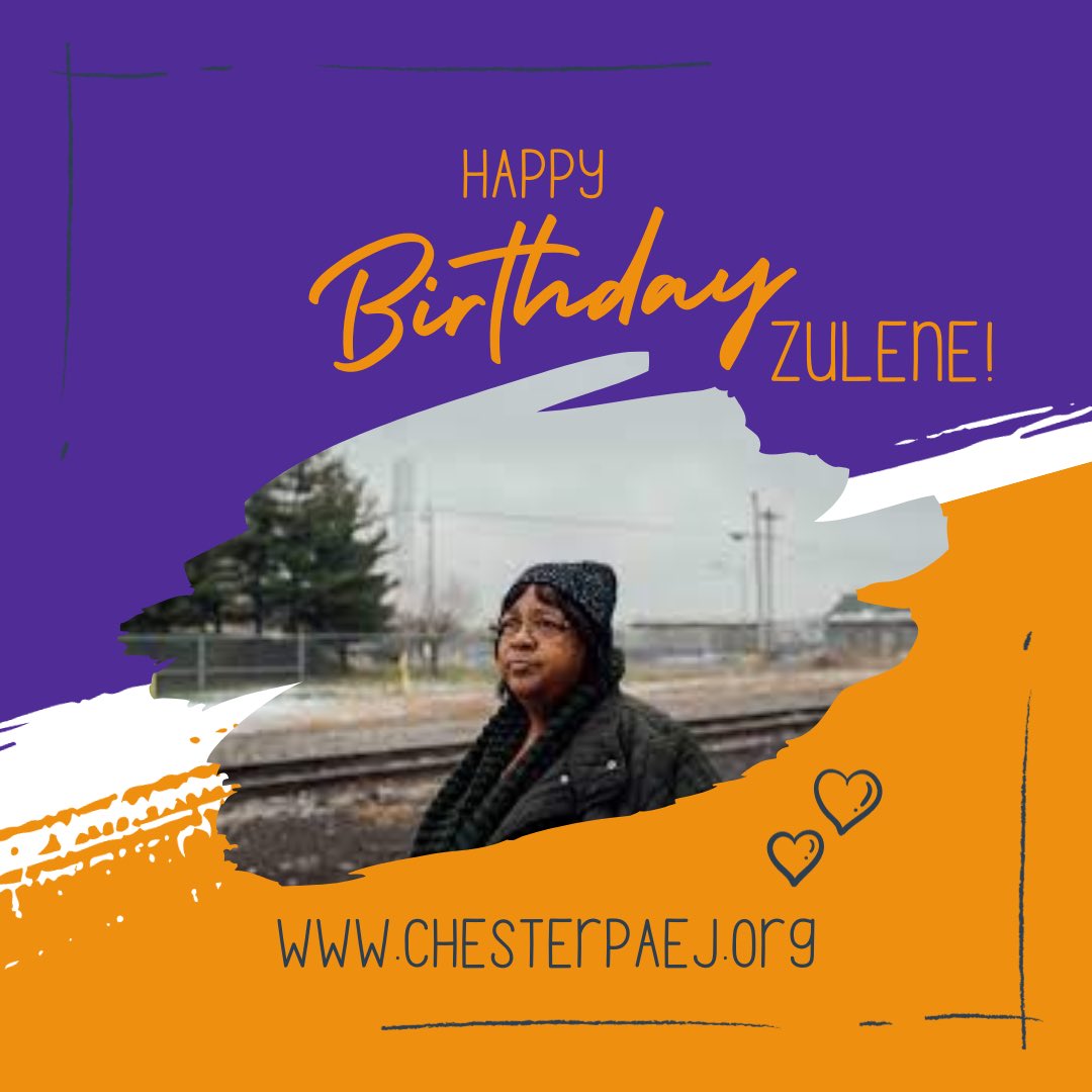 Please join us in celebrating Zulene Mayfield’s birthday! For over 30 years, Zulene has fought for Chester City residents as chairperson of CRCQL! Our fight against corrupt governments and toxic corporations is made possible through her guidance and leadership.