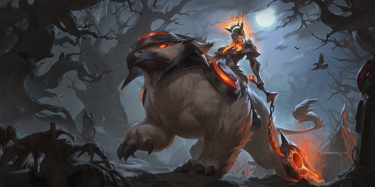 「Solar Eclipse Sejuani lvl 1: Sejuani has」|Spideraxeのイラスト