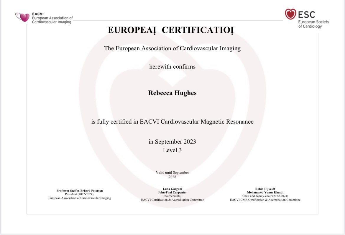 RebeccaHughes (@drrebeccahughes) on Twitter photo Level 3 CMR positive! Endless thanks to my wonderful supervisors and all of those who’ve helped along the way <a href="/JccmoonMoon/">James moon</a> <a href="/gabycaptur/">Gabriella Captur</a> <a href="/sado_dan/">Dan Sado</a> <a href="/dr_manisty/">Charlotte Manisty</a> <a href="/ThomasTreibel/">Thomas Treibel</a> <a href="/mohiddinsam/">Sam Mohiddin</a> @LuisRLopesDr Level 3 CMR positive! Endless thanks to my wonderful supervisors and all of those who’ve helped along the way <a href="/JccmoonMoon/">James moon</a> <a href="/gabycaptur/">Gabriella Captur</a> <a href="/sado_dan/">Dan Sado</a> <a href="/dr_manisty/">Charlotte Manisty</a> <a href="/ThomasTreibel/">Thomas Treibel</a> <a href="/mohiddinsam/">Sam Mohiddin</a> @LuisRLopesDr