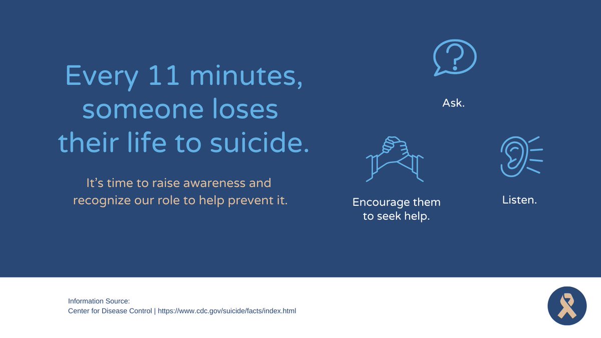 PeerHealthSMCM's tweet photo. September is Suicide Prevention month. There resources here at the Wellness Center to help you! Don’t be afraid to reach out. https://t.co/jX3G6NXAM5